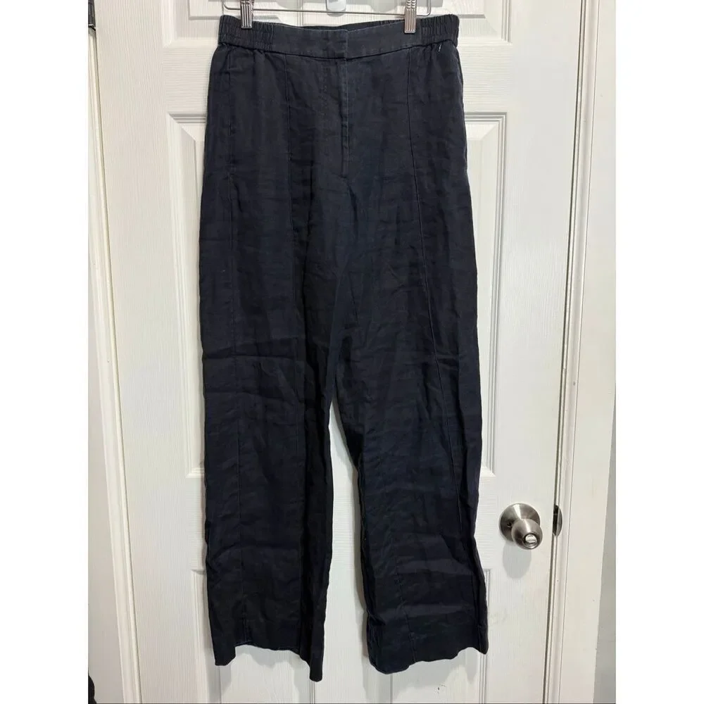 Cos linen dark blue pants size US 6